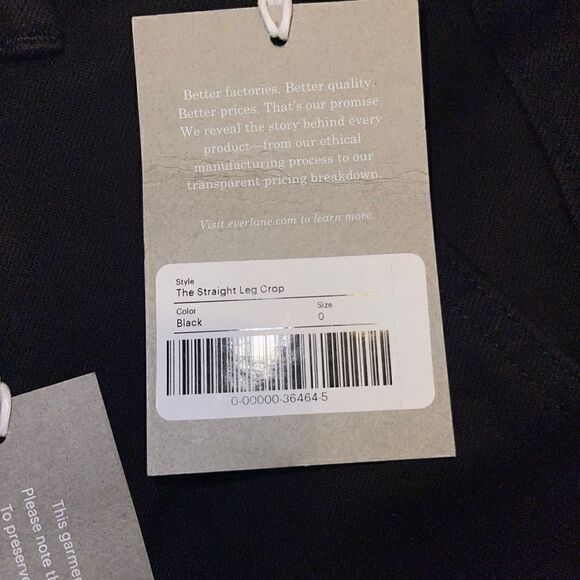 Everlane The Straight-Leg Crop Size 0 - Picture 5 of 9